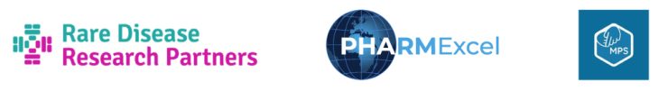 Rare Disease Research Partners, PHARMExcel and MPS logos