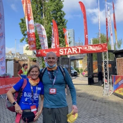 Dani Harrison our Office/HR Manager who walked 43k