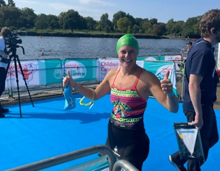 View Dani Harrison completes her 2 mile Serpentine swim in aid of Macmillan Cancer Support View Dani Harrison completes her 2 mile Serpentine swim in aid of Macmillan Cancer Support