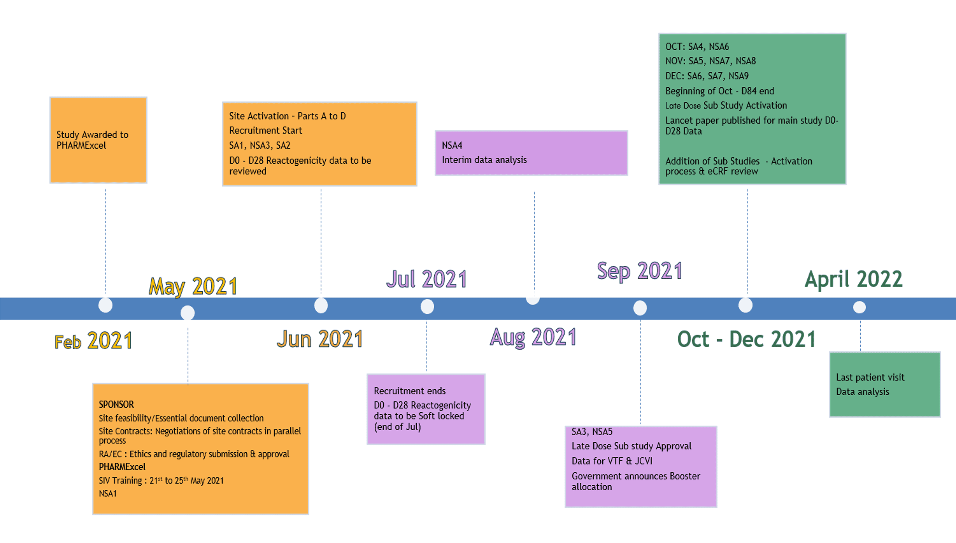 Study timeline