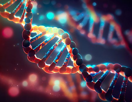 Abstract image of a gene