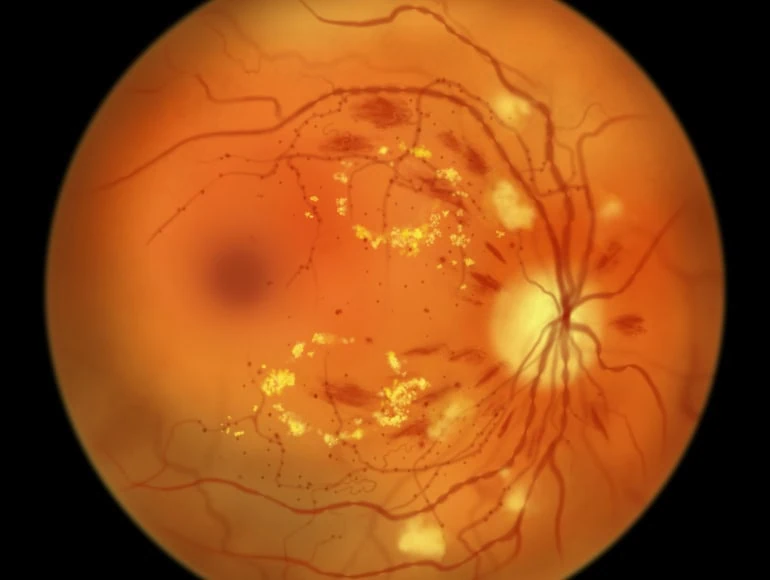 The back of an eye