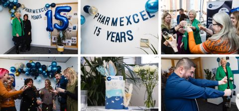 PHARMExcel team celebrating 15 years