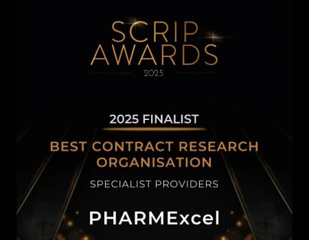 PHARMExcel shortlisted for SCRIP Awards 2025 as Best Specialist CRO