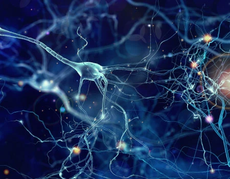 Abstract image of brain pathways