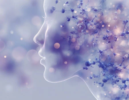 Abstract image of a woman's face