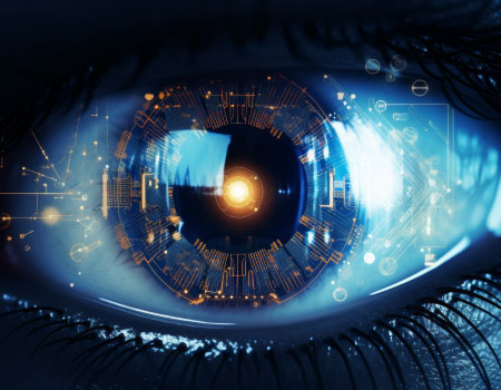Stylised image of an eye